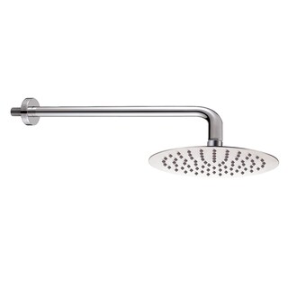 Foto 1 | Foto 1 | Regadera Redonda de 20 cm con Brazo y Chapetón Alfa de Acero Inoxidable Cromada