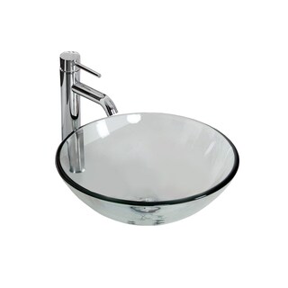 Foto 1 | Foto 1 | Lavabo Esatto Kit Drop de Vidrio con Llave y Desagües