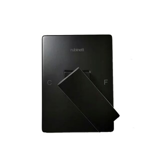 Foto 1 | Foto 1 | Monomando para Regadera Cuadrado color Negro Mate Laton Rubinett