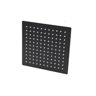 Foto 2 | Foto 2 | Regadera Cuadrada Rubinett de 25cm con Brazo Redondo Negro