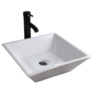 Foto 1 | Foto 1 | Paquete con Lavabo Esatto Kit Maya N Llave Negra y Desagües color Blanco