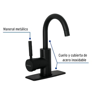 Foto 2 | Foto 2 | Monomando para Lavabo Foset color Negro