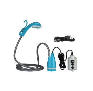 Foto 1 | Foto 1 | Regadera Portátil Eléctrica Exterior Con Bomba De Agua Azul