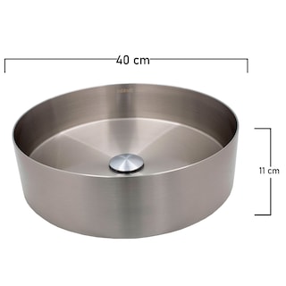Foto 3 | Foto 3 | Lavabo con Tapón Rubinett Xov-4012s color Satinado