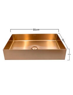 Foto 3 | Foto 3 | Lavabo con Tapón Rubinett Xov-551d color Cobre