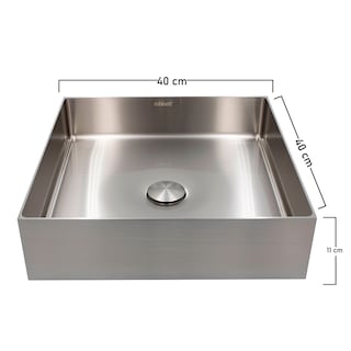 Foto 3 | Foto 3 | Lavabo con Tapón Rubinett Xov-4011s color Satinado