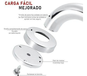 Foto 2 | Foto 2 | Barras de Seguridad para Baño Malubero 2 Piezas