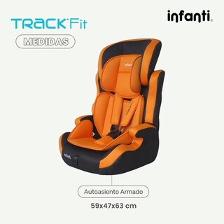 Foto 7 | Foto 7 | Autoasiento Infanti Track Fit Grupo 1, 2, 3 Convertible A Booster Color Naranja