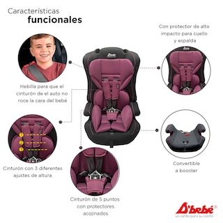 Foto 2 | Foto 2 | Autoasiento D'bebé Maxi Rosa