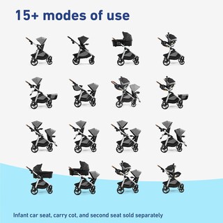 Foto 4 | Foto 4 | Silla De Paseo Graco Modes Nest2grow Convertible Individual O Doble - Venta Internacional.