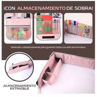 Foto 6 | Foto 6 | Mesa Multifuncional Para Coche Con Bandeja De Viaje Niños Rosa