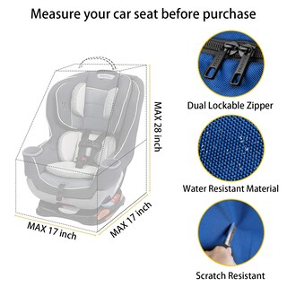 Foto 2 | Foto 2 | Bolsa De Viaje Para Asiento De Coche Mochila Acolchada Yorepek Para Viajes Aéreos - Venta Internacional.