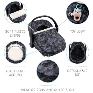 Foto 4 | Foto 4 | Funda De Asiento De Coche The Peanutshell Black Camo Winter Baby - Venta Internacional.