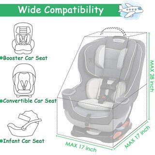 Foto 2 | Foto 2 | Bolsa De Viaje Para Asiento De Coche Mochila Acolchada Yorepek Para Viajes Aéreos - Venta Internacional.