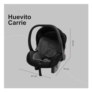 Foto 4 | Foto 4 | Autoasiento Para Carro Huevito Porta Bebe Carrie Carrie Negro