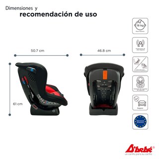 Foto 3 | Foto 3 | Autoasiento D'bebé Confort Rojo