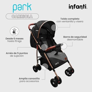 Foto 3 | Foto 3 | Carriola Infanti Ligera y Plegable Negra