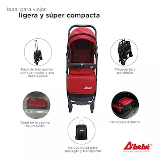 Foto 4 | Foto 4 | Carriola D Bebe Wing Ligera Ultracompacta Baston
