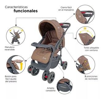 Foto 3 | Foto 3 | Carriola D'bebé Travel System Aventura color Beige