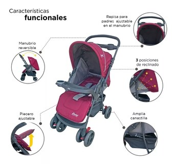 Foto 2 | Foto 2 | Carriola D'bebé Travel System Star Baby color Rosa