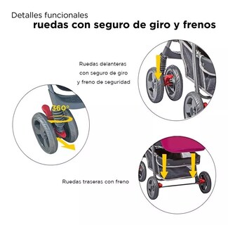 Foto 4 | Foto 4 | Carriola D'bebé Travel System Star Baby color Rosa