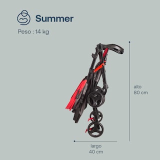 Foto 7 | Foto 7 | Carriola Portabebe Bebesit Summer Carriola Baston Plegable