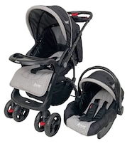 Carriola para Bebé + Autoasiento Dbebé Reversible y Reclinable Negro
