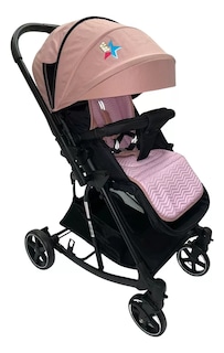 Foto 2 | Foto 2 | Carriola para Bebé Starkids Naos Rosa Convertible a Mecedora