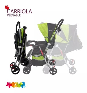 Foto 5 | Foto 5 | Carriola Trendy Kids Negra Reversible