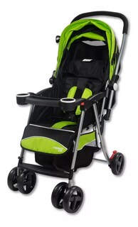 Foto 7 | Foto 7 | Carriola Trendy Kids Negra Reversible