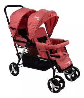 Foto 1 | Foto 1 | Carriola Doble Trendy Kids Roja Reclinable