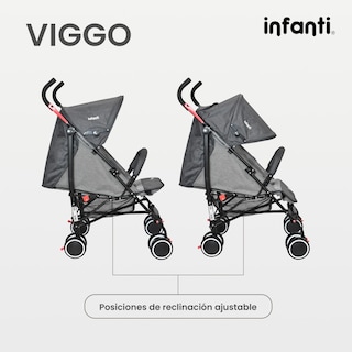 Foto 4 | Foto 4 | Carriola Portátil Infanti Viggo Ligera y Reclinable Gris