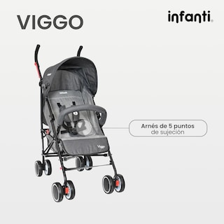 Foto 5 | Foto 5 | Carriola Portátil Infanti Viggo Ligera y Reclinable Gris