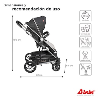 Foto 4 | Foto 4 | Sistema de Viaje D'bebé Crown Negra