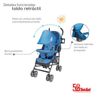 Foto 4 | Foto 4 | Carriola de Bastón D' Bebé Aerostar Azul