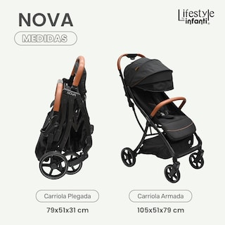 Foto 6 | Foto 6 | Lifestyle By Infanti Carriola Compacta Nova con Plegado Automático Color Negro