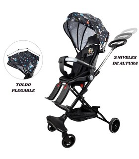 Foto 3 | Foto 3 | Carriola Giratoria con Frenos y Plegable