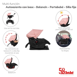 Foto 5 | Foto 5 | Carriola Sistema de Viaje D'bebé Eclipse Rosa