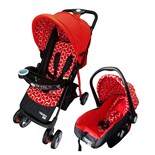 Carreola Trendy Kids Maxxy Sistema De Viaje 4en1 Roja
