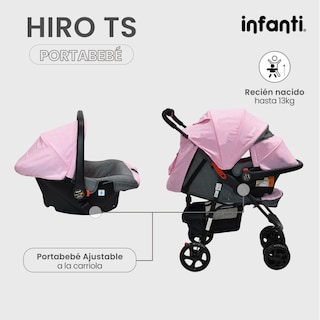 Foto 5 | Foto 5 | Infanti Carriola Sistema de Viaje Hiro TS con Portabebé Color Rosa