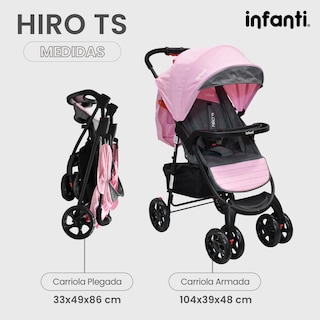 Foto 6 | Foto 6 | Infanti Carriola Sistema de Viaje Hiro TS con Portabebé Color Rosa