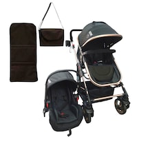 Carriola 3 en 1 con Porta Bebe Sistema de Viaje Noni Negra