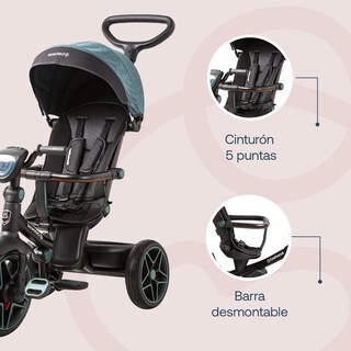 Foto 3 | Foto 3 | Bebesit Triciclo Explorer Lx Reclinable 360° Uv Protección