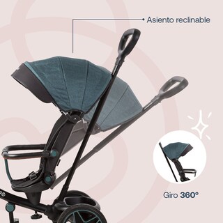 Foto 5 | Foto 5 | Bebesit Triciclo Explorer Lx Reclinable 360° Uv Protección