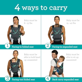 Foto 2 | Foto 2 | Carrier Infantino Carry On Active Ergonomic 3,6-18,1 Kg - Venta Internacional.