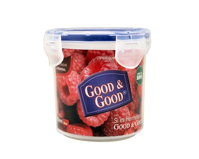 Foto 1 | Foto 1 | Contenedor Hermético Redondo 450 ml Good & Good DGC-132-R Transparente de Polipropileno