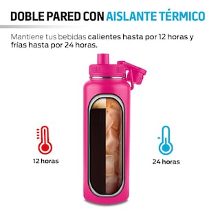 Foto 4 | Foto 4 | Termo de Acero Inoxidable Térmico 1.2 l Redlemon 79053 Rosa