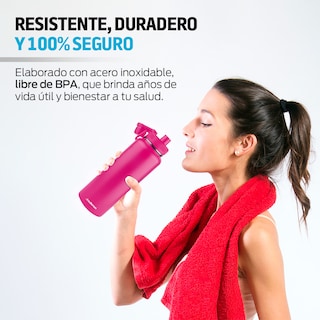 Foto 5 | Foto 5 | Termo de Acero Inoxidable Térmico 1.2 l Redlemon 79053 Rosa