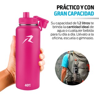 Foto 7 | Foto 7 | Termo de Acero Inoxidable Térmico 1.2 l Redlemon 79053 Rosa