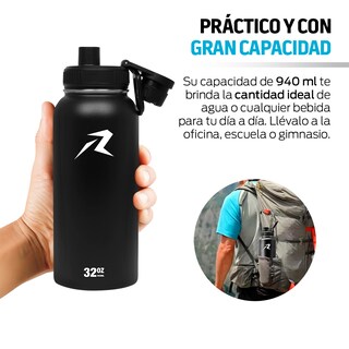 Foto 7 | Foto 7 | Termo de Acero Inoxidable 940 ml Redlemon 79051 Negro